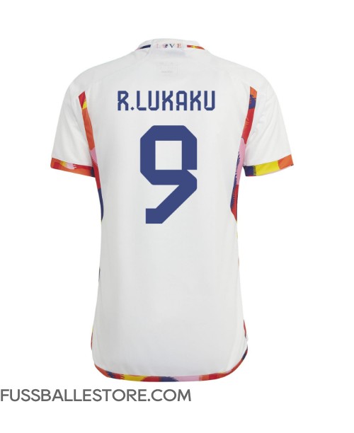 Günstige Belgien Romelu Lukaku #9 Auswärtstrikot WM 2022 Kurzarm